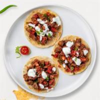 All For Asada Taco · Grilled sirloin steak topped with cilantro, onions, and your choice of salsa.
