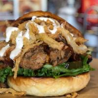 Border Burger · Winner of 2017 taste of hope. Freshly ground beef, cheddar and jack cheese, pico de gallo, f...