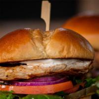Grilled Chicken Classic · Lettuce, tomato, pickle, red onion & mayo.
