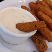 Fried Zucchini · Sliced, breaded, and baked or fried.