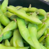 Edamame · Steamed and lightly salted soybeans