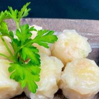 Steamed Shrimp Shumai (6) · 6 pcs steamed, served with gyoza sauce