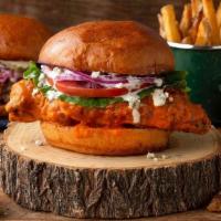 Buffalo Chicken Sandwich · Yet another great use for our signature Buffalo sauce, this mouthwatering sandwich lets the ...