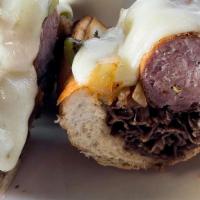Italian Beef And Sausage Combo · Side of red sauce & au jus.
