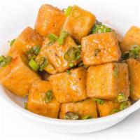Crispy & Sticky Tofu  · crispy tofu coated in sweet chili ⓥ