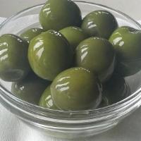 Castelvetrano Olives · Sicilian Favorite, buttery-sweet flavor