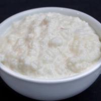 Kheer · Indian style rice pudding with nuts.