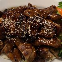 Teriyaki Chicken · Served with steamed rice!