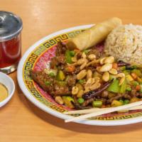 Kung Pao Beef · Served with steamed rice! Served mild spicy.
