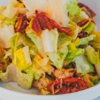 Romaine Salad · Crisp Romaine / Roasted Tomato / Ciabatta Crouton / Shaved Grana / Roasted Garlic Vinaigrett...