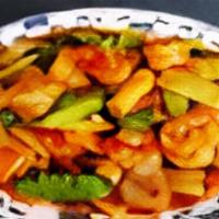 Szechuan Shrimp
 · Spicy.
