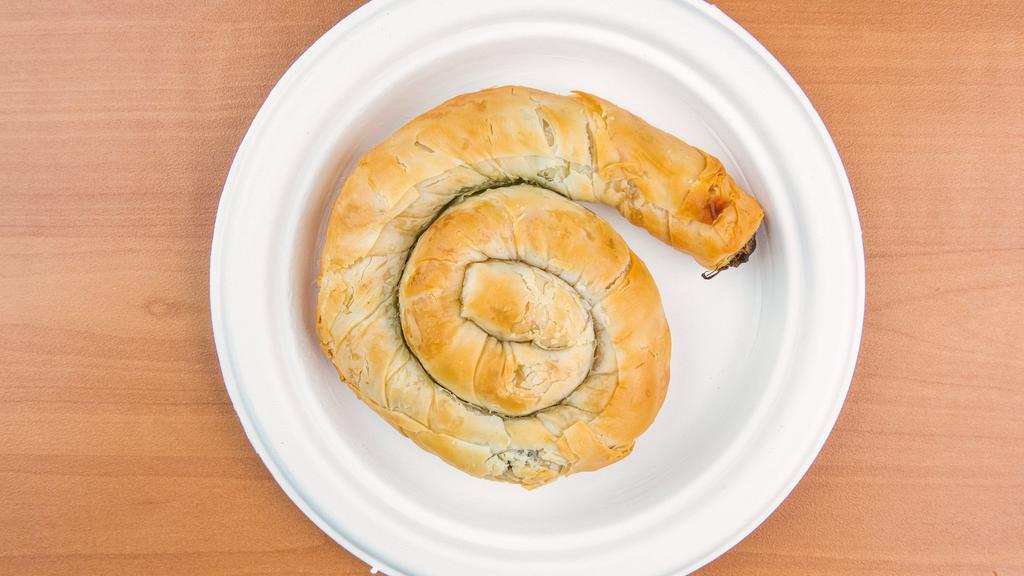 Spinach Feta Borek · A thin special filo dough stuffed with spinach and Feta cheese.