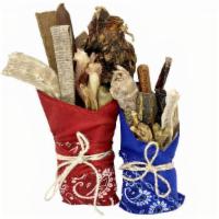 Bark Bouquet Large · One count. Yummy combo of your dog's favorite meaty treats all wrapped up in a cute bandana!...