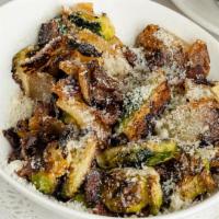 Eddie'S Brussel Sprouts · Caramelized onion, Parmesan, bacon