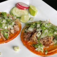 Carnitas Taco · Home made orange pulled pork