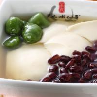 Annin Tofu Dessert With Red Bean And Matcha Mini(Cold) · Annin tofu with Red bean and matcha mini
