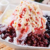 Strawberry Crushed Ice · (Popular) Made with fresh strawberry, brown sugar syrup, taro Q, yam Q, chrystal boba, and p...