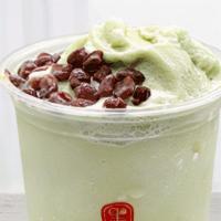 Matcha Pudding  · Matcha Pudding with Rice ball and Red bean. Crushed ice with matcha syrup flavor.