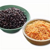 Rice & Beans · Vegetarian. Vegan. Mexican seasoned rice with your choice of beans.