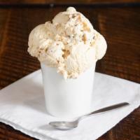 Abigail Adams'Salted Crack Cookie Advice · Smoked salted caramel ice cream with crack cookie chunks, roasted pecans and roasted almonds.