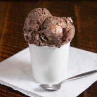 Abraham Lincoln'S New Birthday Cake Of Freedom · Chocolate cake batter ice cream with chunks of chocolate cake, and swirls of white buttercre...