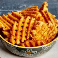 Waffle Fries With Small Salad · Small Salad is FREE