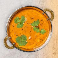 Shahi Paneer · Freshly home made Indian style cheese cooked with tomato, ginger and butter sauce.