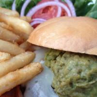 Byo Burger · All beef patty cooked to preference. topped with lettuce tomatoes red onions and pickles on ...