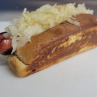 Zenner'S Hot Dog · Toasted new England bun. Add sauerkraut for an additional charge.