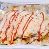 Tosti - Elote · Tostitos or your choice of any chips with elote, mayo, queso, Valentina, chile de polvo, and...