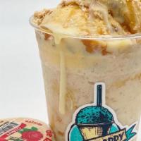 Mazapan Dirty Ice Cream Raspado · butter pecan ice cream