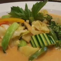 Vegetarian Curry · Choice of panang, green, red, yellow, or massaman curry.