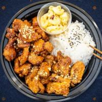 Finest Fried Chicken Bowl · Crunchy, crispy fried chicken glazed in your choice of sauce piled high over fresh white ric...