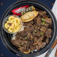 Blissful Bulgogi Bowl · Thin slices of fresh beef marinated daily in house, grilled to perfection, piled high on fre...
