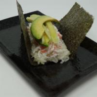 California Hand Roll · Crab Avocado Cucumber Seaweed Rice