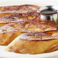 Bruléed French Toast · The “Best” French Toast Ever! Thick Slices of Rustic French Bread Grilled Golden Brown Toppe...