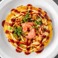Okonomiyaki · Japanese savory pancake.