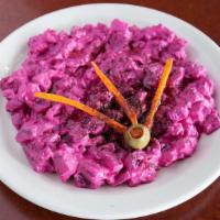 Beet Salad · Made without gluten. Beets cooked until tender, cooled and mixed with yogurt and lemon and g...