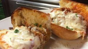 Eggplant Parmesan · Fried breaded eggplant topped with fresh marinara sauce and mozzarella cheese.