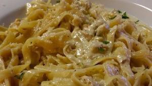 Chicken Fettuccine Alfredo · Grilled chicken with our homemade Alfredo sauce, tossed with fettuccine pasta.