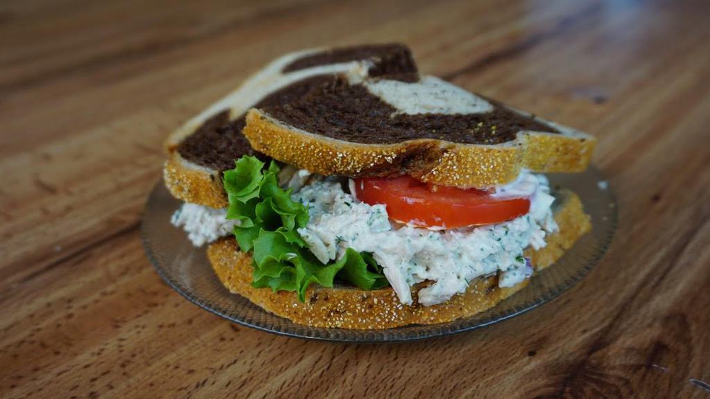 Daisy Duck · Chicken Salad, Havarti cheese, lettuce, and tomato.  Please write in notes if you would like anything extra or have any dietary restrictions! Thank You!
