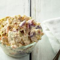 Coleslaw · Vegetarian. Tangy, spicy with a bit of a kick. Tossed in-house. Contains no meat.