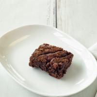 Brownie · Super moist, with chunks of chocolate chip.