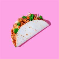 Meat And Bean Taco · Your choice of meat and BBQ beans with crunchy slaw, zesty salsa verde, and cilantro in a co...