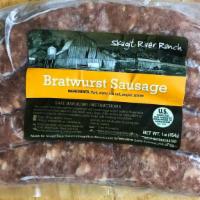 Bratwurst · Frozen one pound pack of pork bratwurst.
