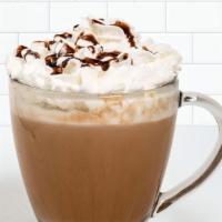 Mocha Latte · Ghirardelli® cocoa, espresso, and steamed milk with a swirl of whipped cream.