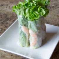 Gỏi Cuốn / Spring Roll · Two pieces. The combination of crunchy raw vegetables, full of shrimp, meat, peanuts wrapped...