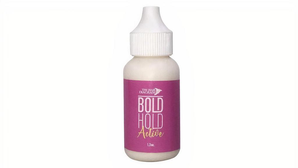Bold Hold Active Lace Glue · The Bold Hold Active by The Hair
 Diagram is an amazing 
water-based, 
non-toxic lace adhesive with a 2-3 
week hold. This adhesive is odorless,
 humidity resistant, and waterproof 
under certain conditions. 
The product does not contain latex