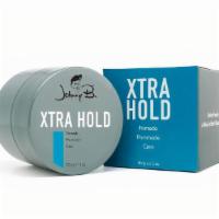 Johnny B Xtra Hold Pomade · This oil-based pomade contains beeswax, which imparts hold and retains moisture. It is humid...