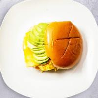 Guac My World Breakfast Sandwich · Avocado, scrambled egg, and cheddar cheese served on your choice of bread.